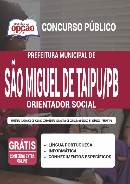 Apostila Prefeitura  São Miguel de Taipu PB Orientador Social