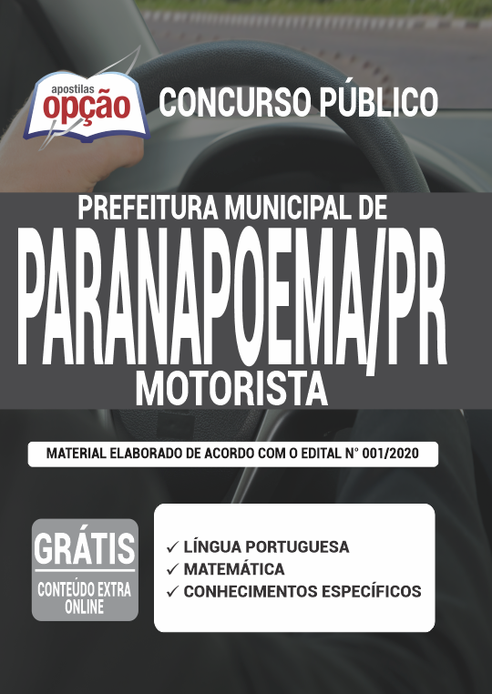 Apostila Prefeitura de Paranapoema - PR - Motorista