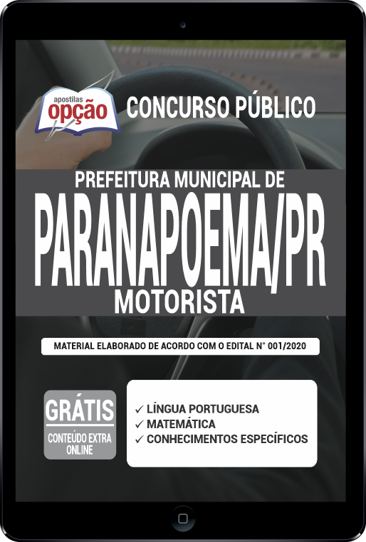 Apostila Prefeitura de Paranapoema - PR em PDF - Motorista