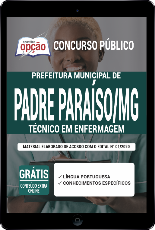 Apostila Prefeitura de Padre Paraíso MG PDF - Técnico em Enfermagem