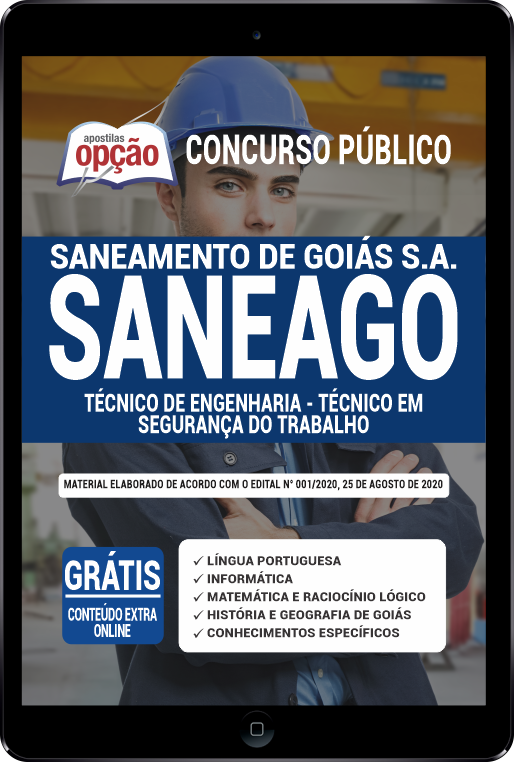 Apostila SANEAGO PDF - Técnico Engenharia - Téc Seg Trabalho