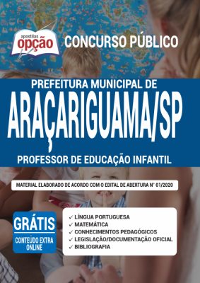 Apostila Prefeitura de Araçariguama - SP - Professor de Educação Infantil