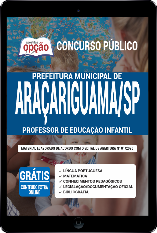 Apostila Prefeitura  de Araçariguama - SP PDF - Professor Educ Infantil