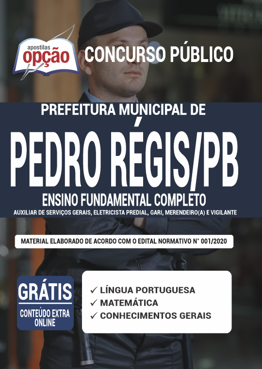 Apostila Prefeitura de Pedro Régis - PB - Ensino Fund Completo