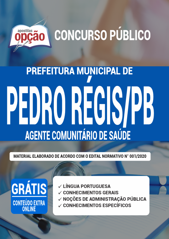 Apostila Prefeitura de Pedro Régis PB - Agente Comunitário