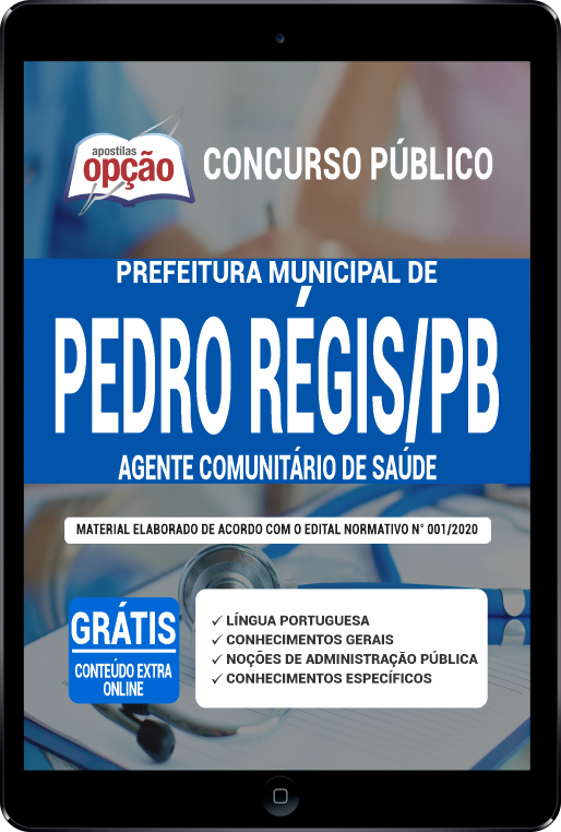 Apostila Prefeitura de Pedro Régis PB PDF - Agente Comunitário