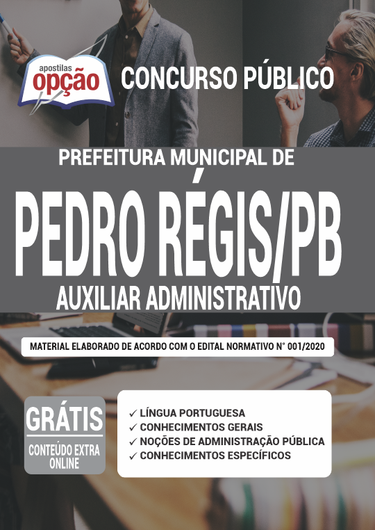 Apostila Prefeitura de Pedro Régis PB - Auxiliar Administrativo