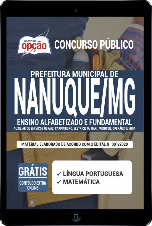 Apostila Prefeitura  Nanuque - MG PDF - Alfabetizado e Fundamental