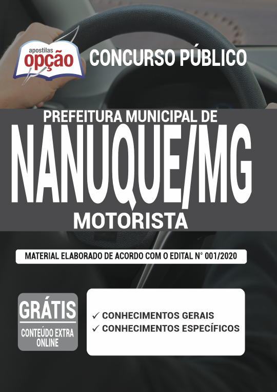 Apostila Prefeitura de Nanuque - MG - Motorista