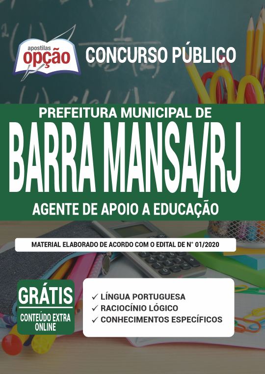 Apostila Prefeitura  de Barra Mansa - RJ - Agente de Apoio a Educação