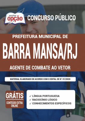 Apostila Prefeitura de Barra Mansa - RJ - Agente de Combate ao Vetor