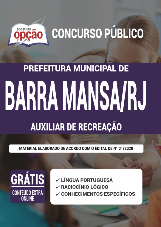 Apostila Prefeitura  de Barra Mansa - RJ - Auxiliar de Recreação