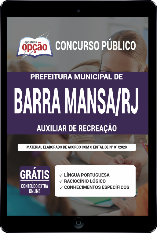 Apostila Prefeitura  de Barra Mansa - RJ PDF - Auxiliar de Recreação