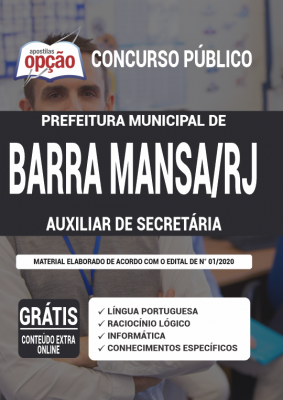 Apostila Prefeitura de Barra Mansa - RJ - Auxiliar de Secretaria