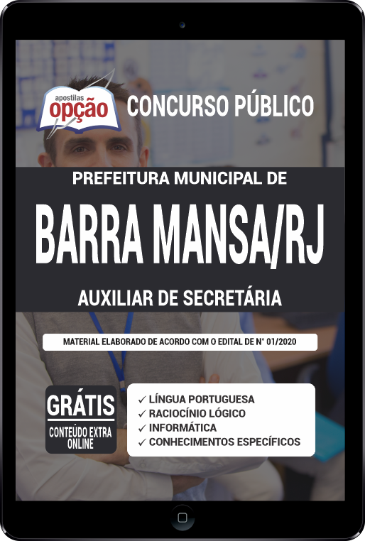 Apostila Prefeitura  de Barra Mansa - RJ PDF - Auxiliar de Secretaria