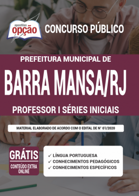 Apostila Prefeitura de Barra Mansa - RJ - Professor I Séries Iniciais