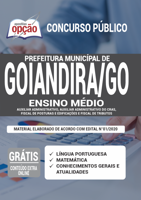 Apostila Prefeitura de Goiandira - GO - Ensino Médio