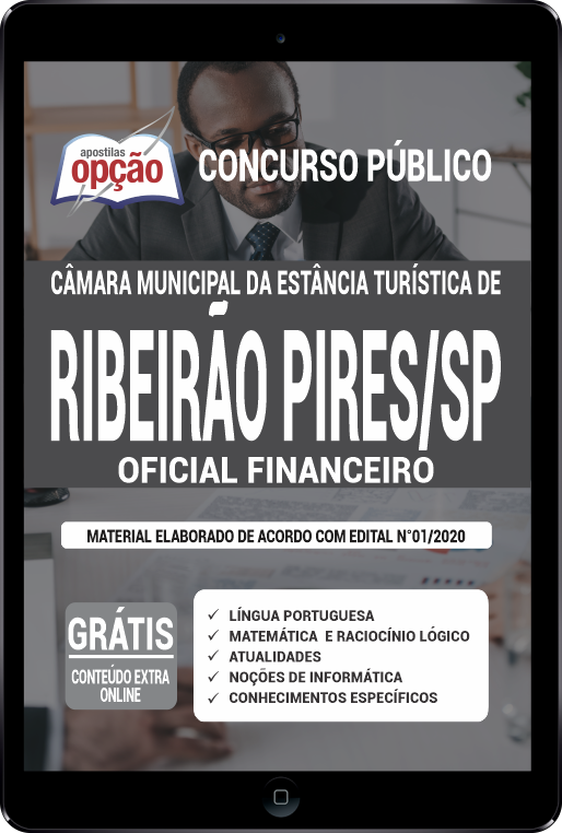 Apostila Concurso Câmara de Ribeirão Pires - OFICIAL FINANCEIRO - Janeiro/2020 |