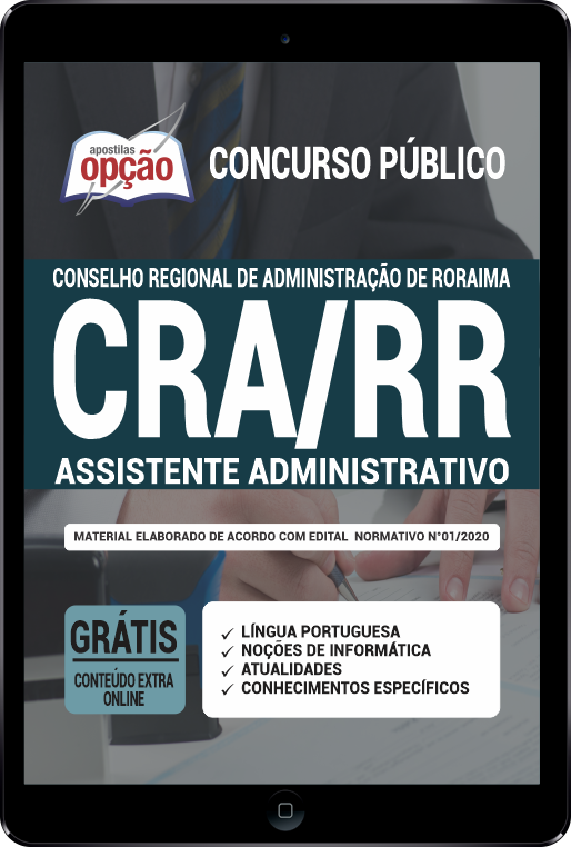 Apostila CRA-RR em PDF - Assistente Administrativo