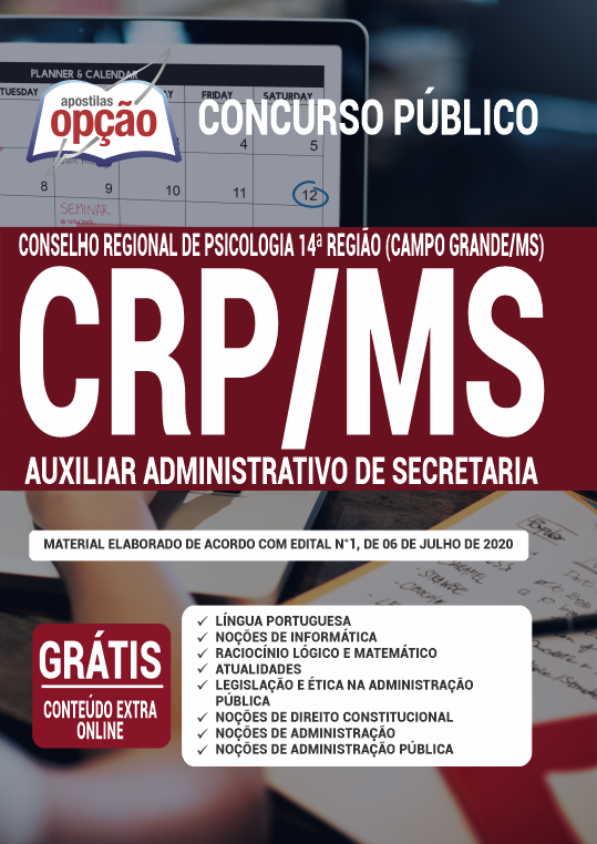 Apostila CRP-MS - Auxiliar Administrativo de Secretaria