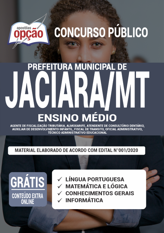 Apostila Prefeitura de Jaciara - MT - Ensino Médio