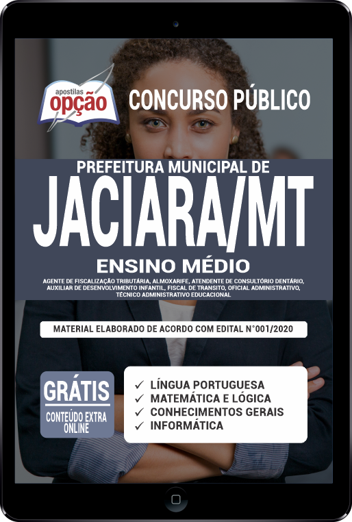 Apostila Prefeitura de Jaciara - MT PDF - Ensino Médio