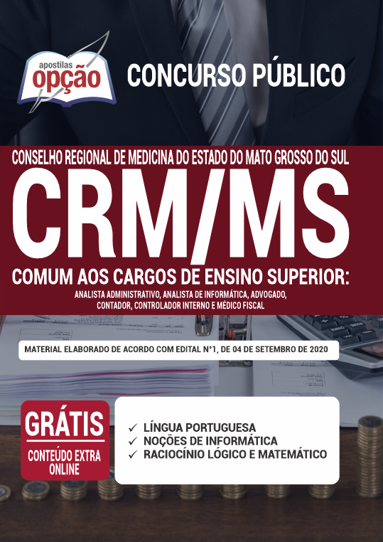 Apostila CRM-MS - Comum aos Cargos de Ensino Superior