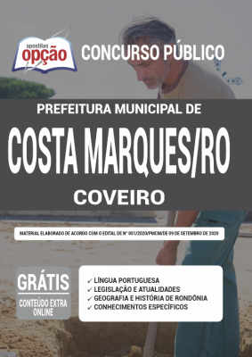 Apostila Prefeitura de Costa Marques - RO - Coveiro