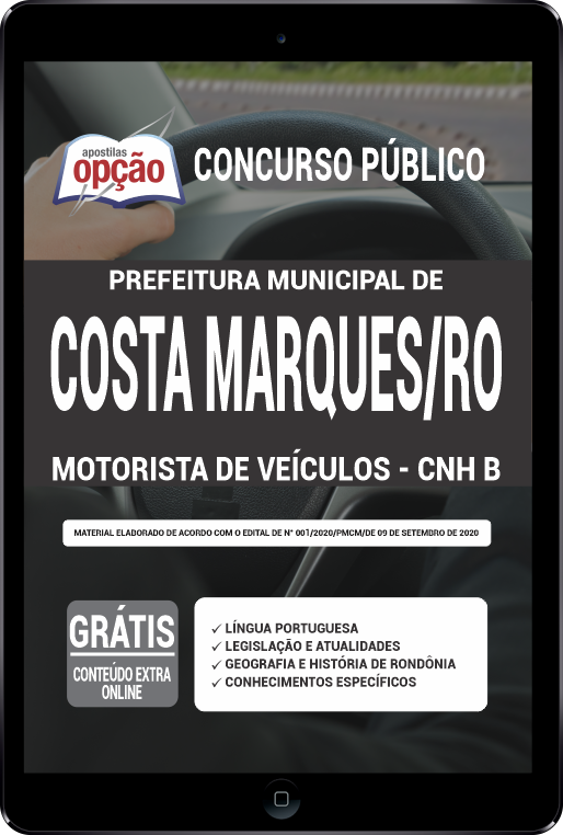 Apostila Prefeitura de Costa Marques - RO PDF - Motorista CNH B