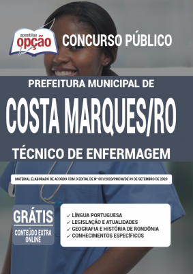 Apostila Prefeitura de Costa Marques - RO - Técnico de enfermagem