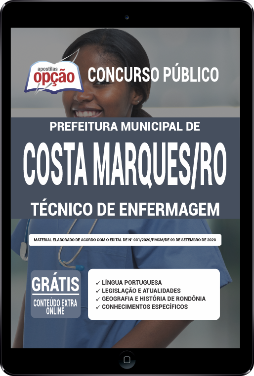 Apostila Prefeitura  de Costa Marques - RO PDF - Técnico de enfermagem