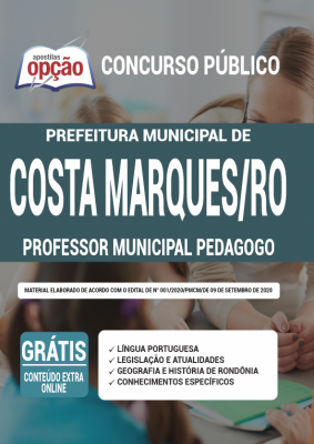 Apostila Prefeitura de Costa Marques - RO - Professor Municipal Pedagogo