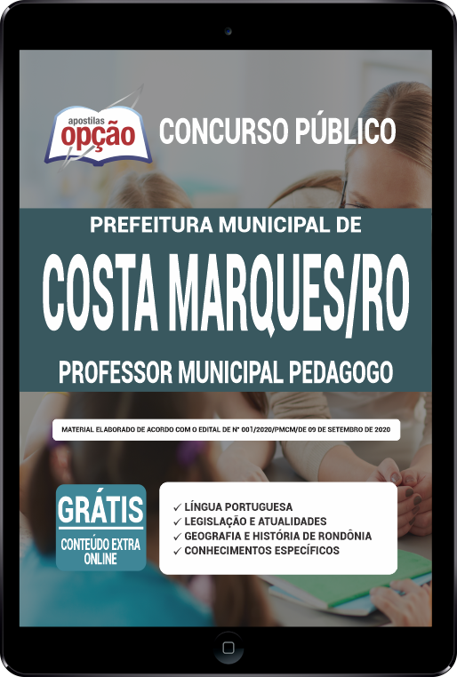 Apostila Prefeitura  Costa Marques RO PDF - Professor Municipal Pedagogo