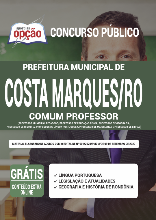 Apostila Prefeitura  Costa Marques - RO - Comum Professor