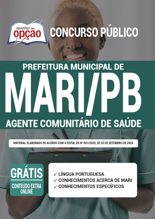 Apostila Prefeitura de Mari - PB - Agente Comunitário de Saúde