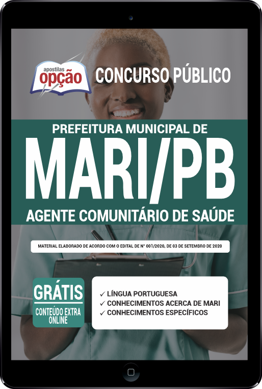 Apostila Prefeitura de Mari PB PDF - Agente Comunitário de Saúde