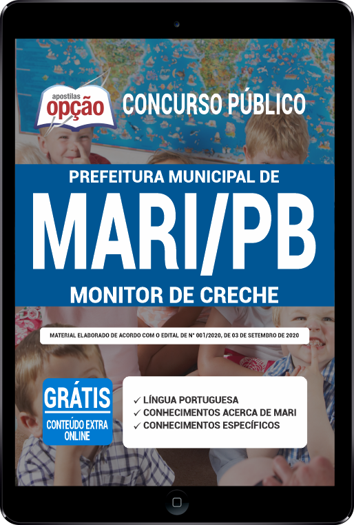 Apostila Prefeitura de Mari - PB PDF - Monitor de Creche