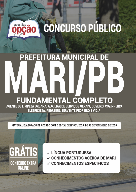 Apostila Prefeitura de Mari - PB - Fundamental Completo