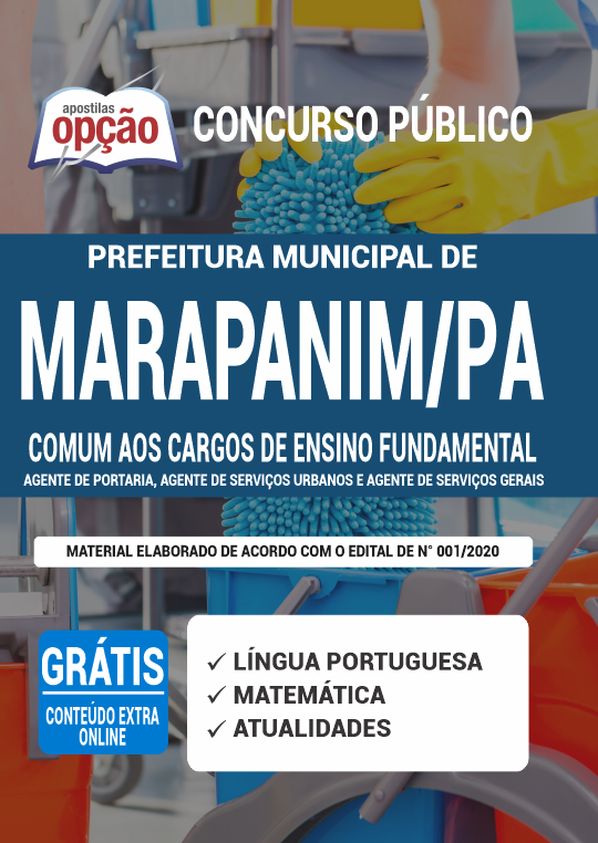 Apostila Prefeitura  de Marapanim - PA - Cargos de Ensino Fundamental