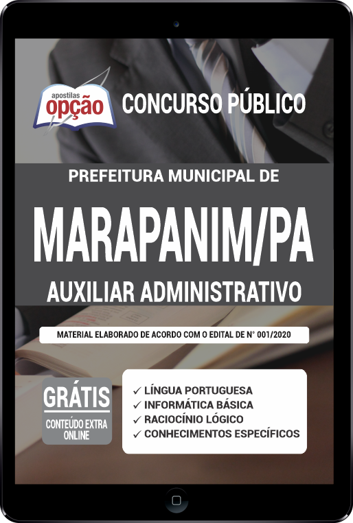 Apostila Prefeitura de Marapanim PA PDF - Auxiliar Administrativo