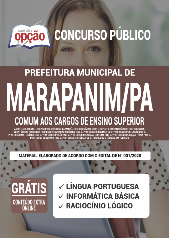 Apostila Prefeitura  de Marapanim - PA - Cargos de Ensino Superior