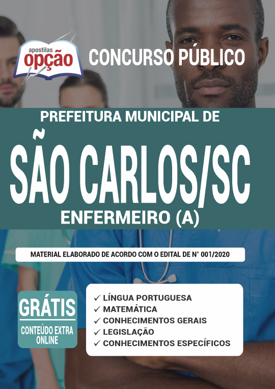 Apostila Prefeitura  de São Carlos - SC - Enfermeiro (a)