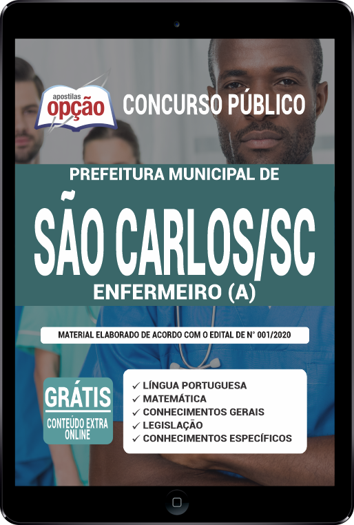 Apostila Prefeitura  de São Carlos - SC PDF - Enfermeiro (a)