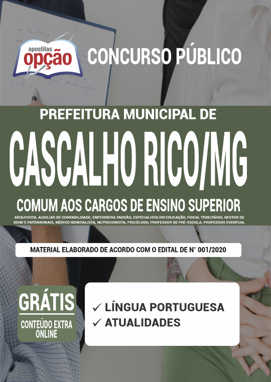 Apostila Prefeitura  de Cascalho Rico - MG - Cargos de Ensino Superior