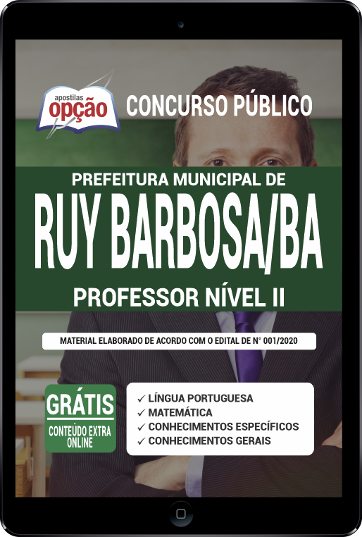 Apostila Prefeitura de Ruy Barbosa - BA PDF - Professor Nível II