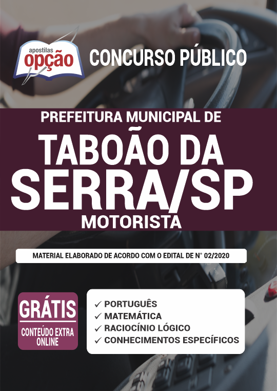 Apostila Prefeitura de Taboão da Serra - SP - Motorista