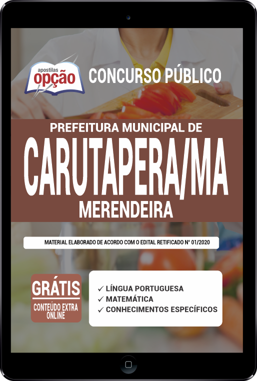 Apostila Prefeitura de Carutapera - MA PDF - Merendeira