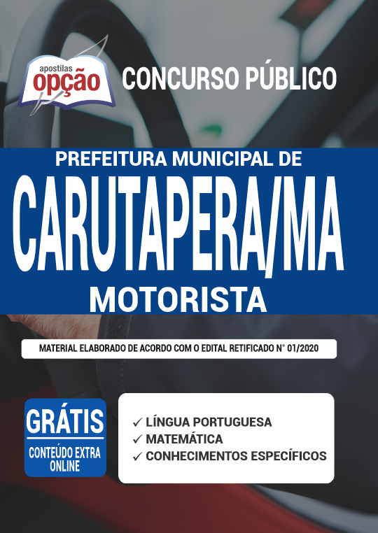 Apostila Prefeitura de Carutapera - MA - Motorista