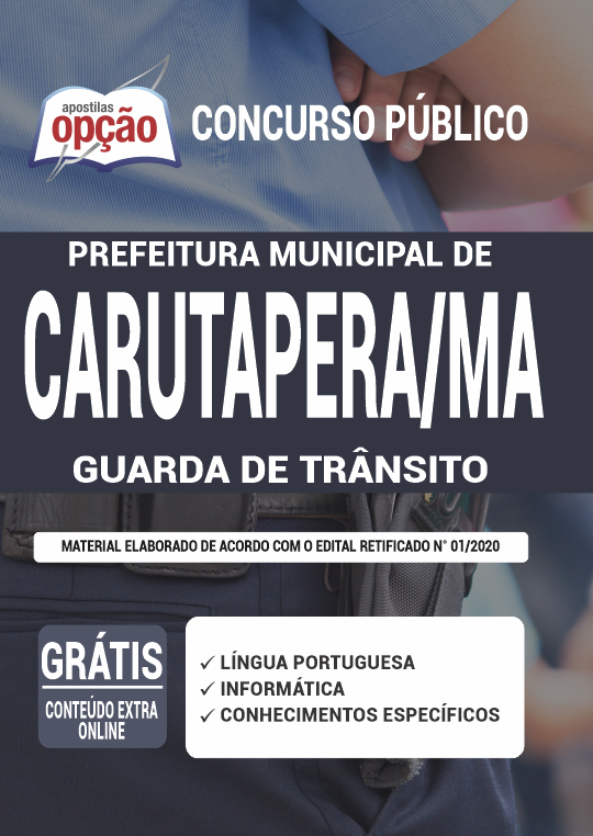 Apostila Prefeitura  de Carutapera - MA - Guarda de Trânsito