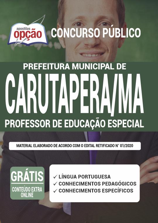 Apostila Prefeitura  de Carutapera - MA - Professor de Educação Especial